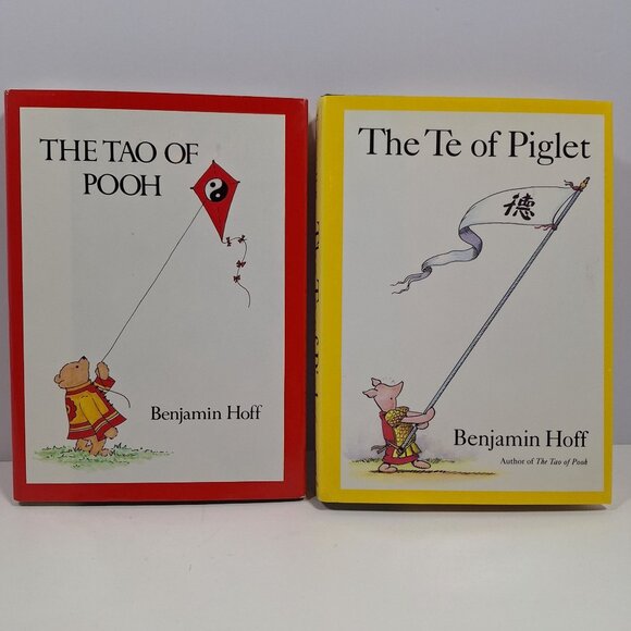 The Tao Of Pooh 1982 & The Te Of Piglet 1992 Hardcover Lot Benjamin Hoff - Picture 1 of 16